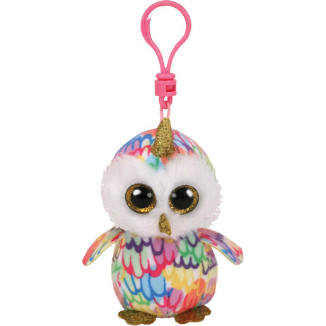 TY. М'яка іграшка Beanie Boo's Різноколірна сова "Enchanted" 12 см(8421352241)