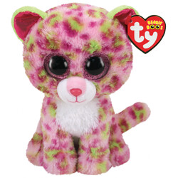 TY. Мягкая игрушка Beanie Boo's Розовый леопард "LEOPARD" 15см(8421363124)