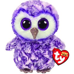 TY. Мягкая игрушка Beanie Boo's Фиолетовая сова "Moonlight" 15см(8421363254)