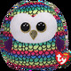 TY. Мягкая игрушка подушка сова squish-a-boos owen(8421391912)