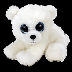 TY Beanie Babies Мягкая игрушка  Белый медведь "POLAR" 15 см (40173)