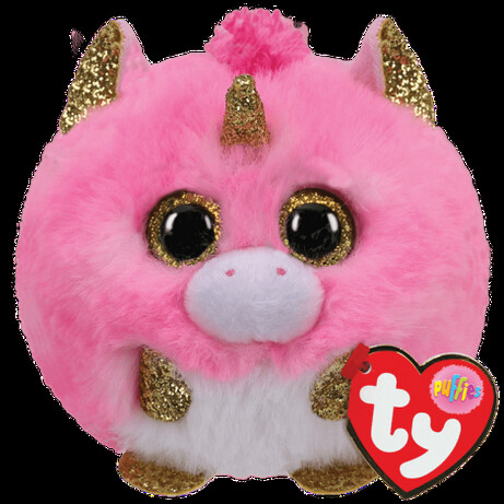TY. М'яка іграшка puffies одноріг рожевий(42508)