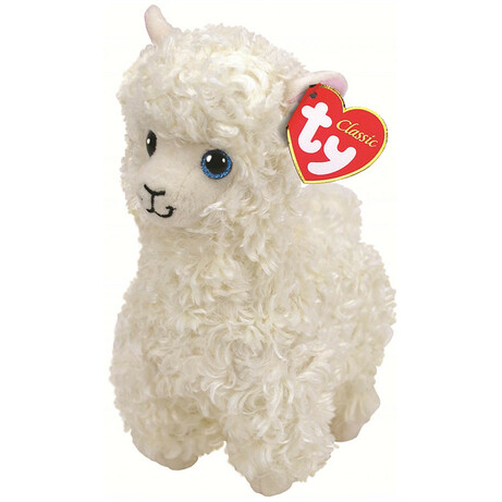 TY Beanie Babies Мягкая игрушка  Белая лама "Lily" 25 см (96316)