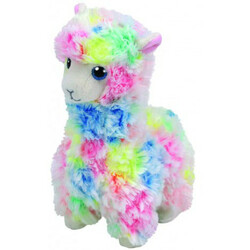 TY Beanie Babies Мягкая игрушка  Разноцветная лама "Lola"15 см (41217)