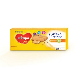 Milupa. Детское печенье Milupa Пшеничное, 135 г. (5051594004467)