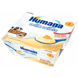 Humana. Пудинг манний з печивом Humana Griessbrei Keks 4х100 г  з 8 місяців(4031244784438)