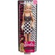 Barbie. Лялька Barbie "Модниця" в чорно-білій сукні(GHW50)