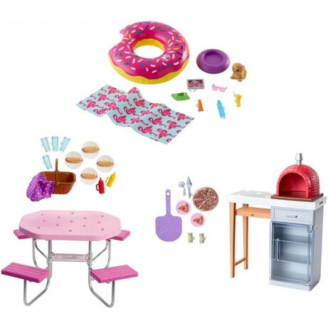 Barbie. Набор мебели и аксессуаров для отдыха на природе  (в асс.) (FXG37)