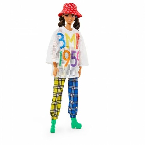 Barbie. Колекційна лялька "BMR 1959" у футболці в сітку і шотландських штанях(GNC48)
