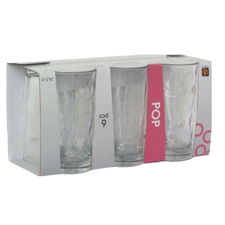 Uniglass. Набор стаканов для воды Uniglass Pop 6*260мл (3800864000157)