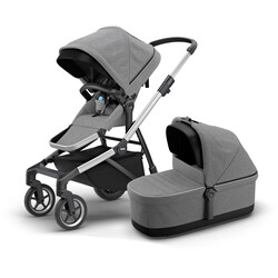Детская коляска с люлькой Thule Sleek (Grey Melange)(TH 11000006)