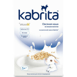 Kabrita. Вівсяна каша на основі козиного молока  від 5 міс. 180 г(8716677007977)