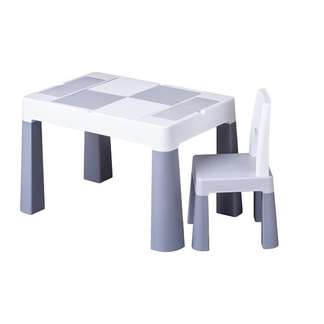 TEGA. Комплект Мультифан 1+1(столик+крісло) сірий(5902963015877)