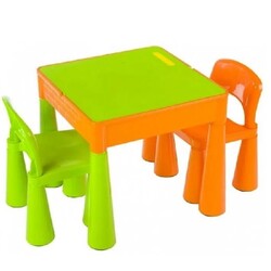 TEGA. Комплект Мамут (столик и 2 кресла) оранж-зеленый (5904215551799-2)