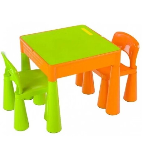 TEGA. Комплект Мамут (столик и 2 кресла) оранж-зеленый (5904215551799-2)