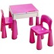 TEGA. Комплект Мамут(столик і 2 крісла) рожевий(5904215551799-3)
