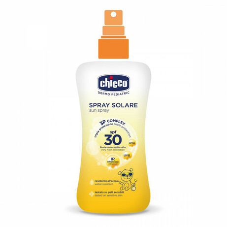 Chicco. Солнцезащитное молочко-спрей Chicco Sun 30 Spf 150 мл (8058664080151)