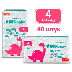 DinoBaby. Подгузники детские DinoBaby 4 7-14 кг 40 шт (4823098410591)