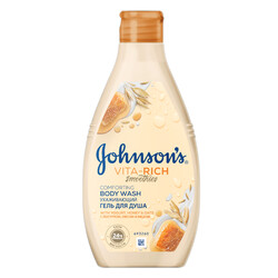 Johnson’s. VITA-RICH СМУЗІ Доглядаючий гель для душу з йогуртом,вівсом і медом 250мл(3574661509211)