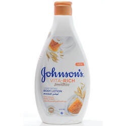 JOHNSON'S®. VITA - RICH СМУЗІ Доглядаючий лосьйон для тіла з йогуртом, вівсом і медом400(3574661385723)