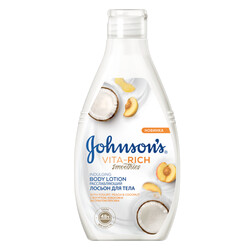 Johnson’s. VITA-RICH СМУЗІ Розслаб.лосьйон для тіла з йогуртом,кокосом та персиком(3574661385181)