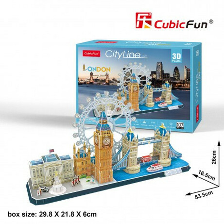 CubicFun. Тривимірна головоломка-конструктор "CITY LINE LONDON"(6944588202538)