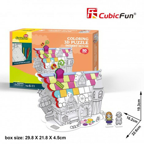 CubicFun. Тривимірна головоломка-конструктор "Десертний Будинок"(6944588206888)