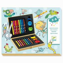 DJECO. Набор для рисования "Цветная коробка для малышей"(3070900090101)