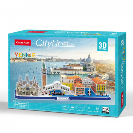 CubicFun. Тривимірна головоломка-конструктор City Line "Венеція"(6944588202699)