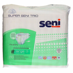 Подгузники для взрослых SENI TRIO large 3, 100-150 см (10 шт.) (5900516691714)