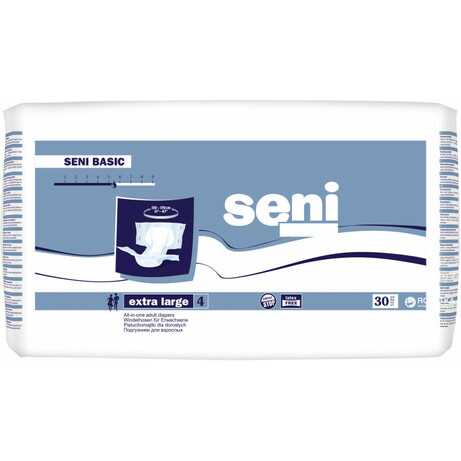 Seni. Підгузники для дорослих Seni Basic Extra Large 130-170 см 30 шт(5900516693817)