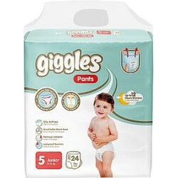 Giggles Підгузники-трусики дитячі Junior Pants 5(11-25 кг) 24шт(8680131205158)