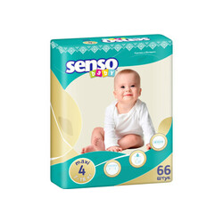 Senso Baby. Детские подгузники Maxi 4 (7-18 кг), 66 шт (000568)