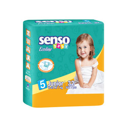 Senso Baby. Детские подгузники Ecoline Junior 5 (11-25 кг), 32 шт (000971)