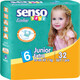 Senso Baby. Дитячі підгузники Ecoline Junior extra 6(15-30 кг), 32 шт(000889)