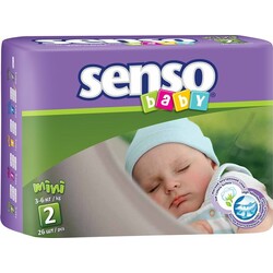 Senso Baby. Детские подгузники Mini 2 (3-6 кг), 80 шт (000216)
