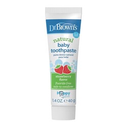 Dr. Brown's. Зубна паста без вмісту фтору з полуничним смаком(HG063 - P4)