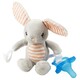 Dr. Brown's. Цілісна силіконова пустушка, в комплекті з іграшкою Кролик, 0-12 мес(AC159 - P6)