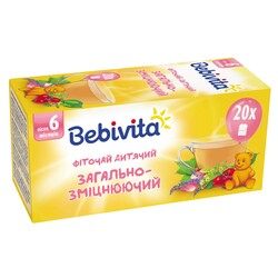 Bebivita. Дитячий трав'яний чай "Загальнозміцнюючий", 30 р.(4820025490596)
