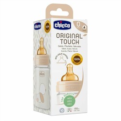 Chicco. Бутылочка стекло Chicco Original Touch, 150мл, 0м+ (27710.30)