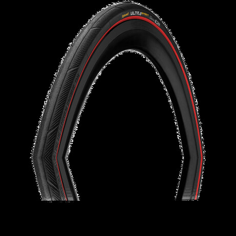 Continental. Покрышка Ultra III Sport 28" | 700 x 23C черная-красная, складная, skin(150454)