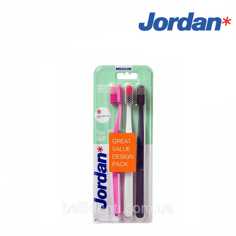 Зубна щітка Jordan Clean Smile(середня) 3шт(56106310)