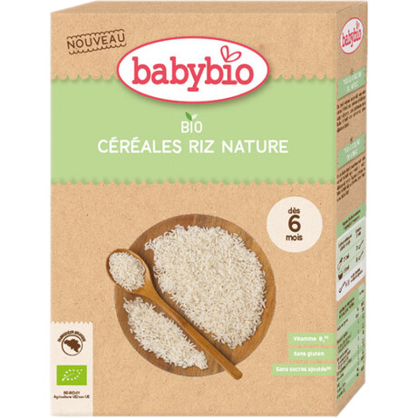 BabyBio. Безмолочная органическая рисовая каша от 6 мес.200 гр(50417)