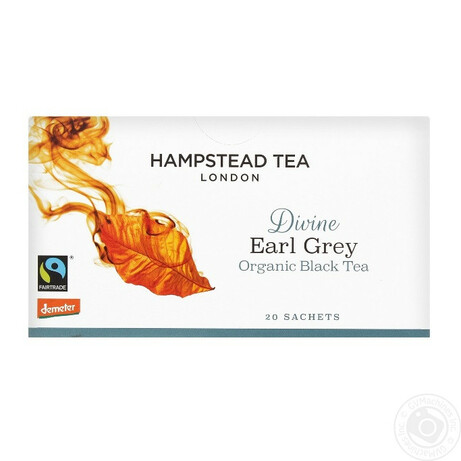 Hampstead tea. Чай черный Hampstead tea Earl Grey с ароматом бергамота 20*2г/уп(5060207690751)