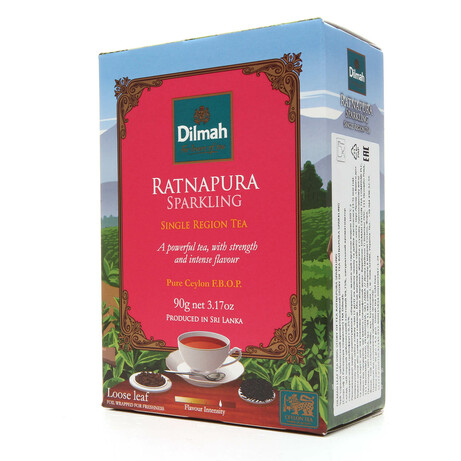 Dilmah. Чай чорний Ratnapura Sparkling 90г. (9312631158342)