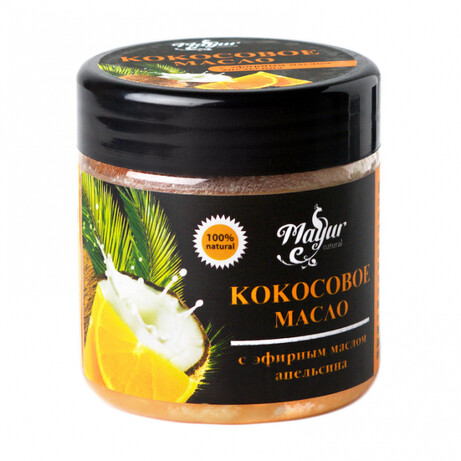 Mayur. Масло кокосовое с эфирным маслом апельсина 140г. (4820189560579)