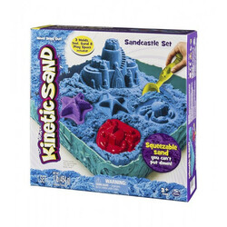Kinetic Sand & Kinetic Rock. Набор песка для детского творчества - ЗАМОК ИЗ ПЕСКА (голубой, 454 г)(7