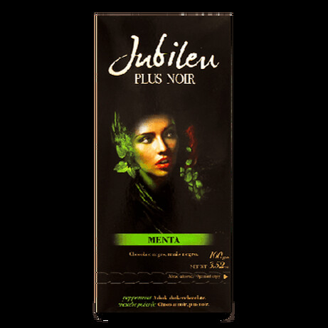 Jubileu. Шоколад черный со вкусом мяты 100г. (5601055315610)