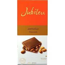 Jubileu. Шоколад молочный с миндалем 100г. (5601055008314)