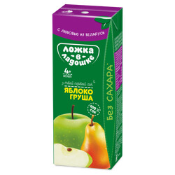 Сок яблоко-груша 4м+, 200 мл. (4812021000565)